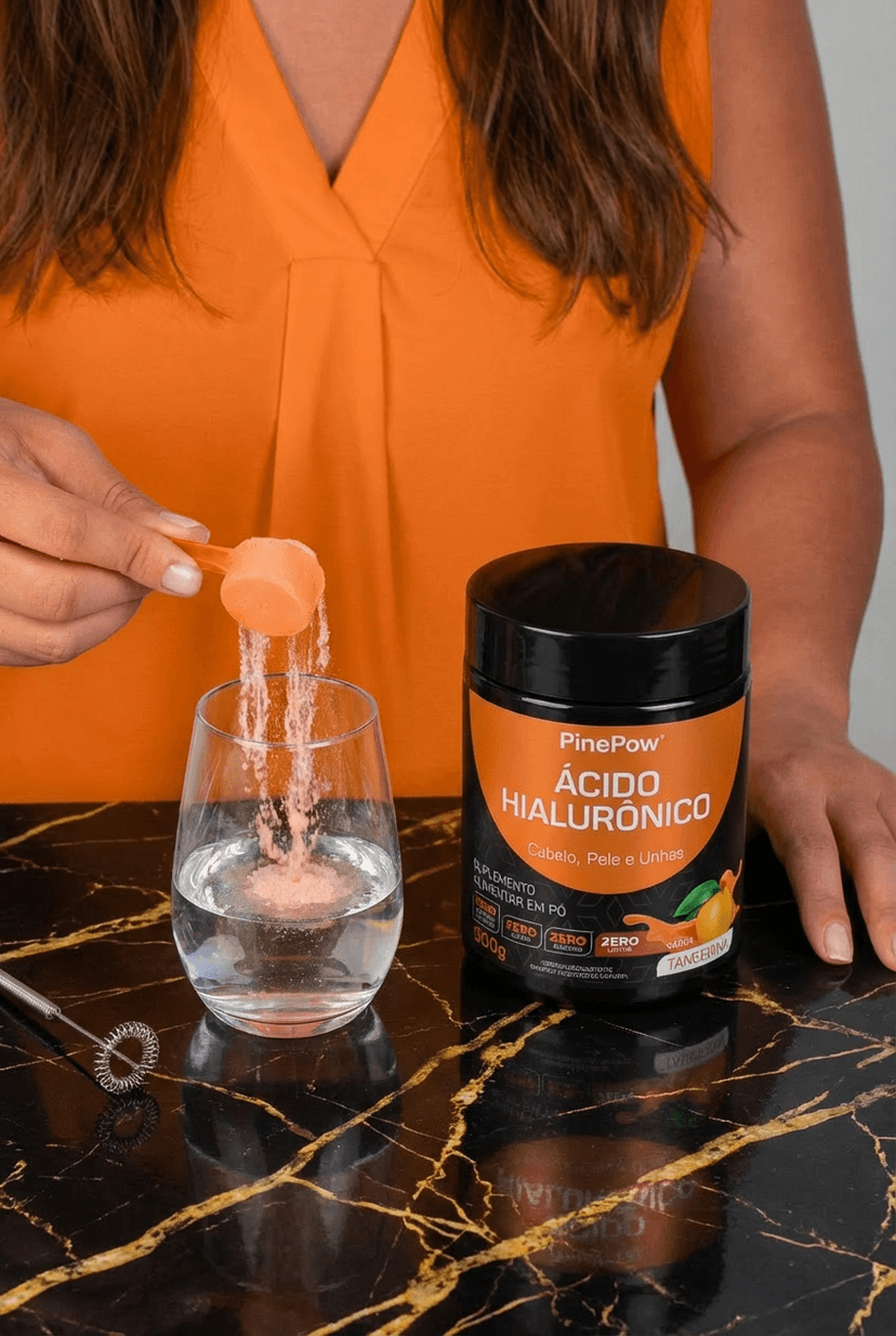 Preparando PinePow — diluindo o suplemento em água